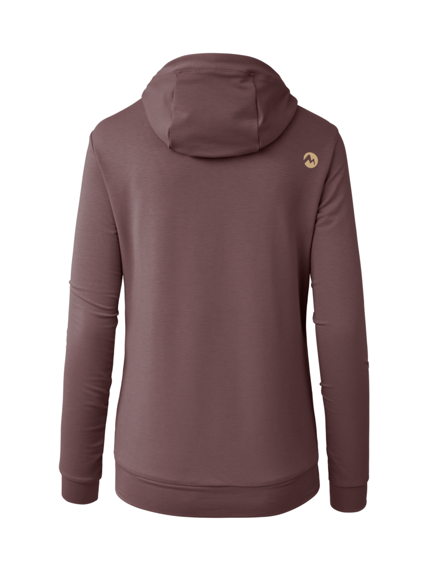Martini Sportswear - Alpmate Roots ML Hoody W - Hoodies in clay-sandstone - Rückansicht - Damen