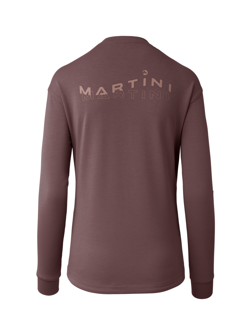 Martini Sportswear - Alpmate Roots ML Crew Neck W - Hoodies in clay-terrafina - Rückansicht - Damen