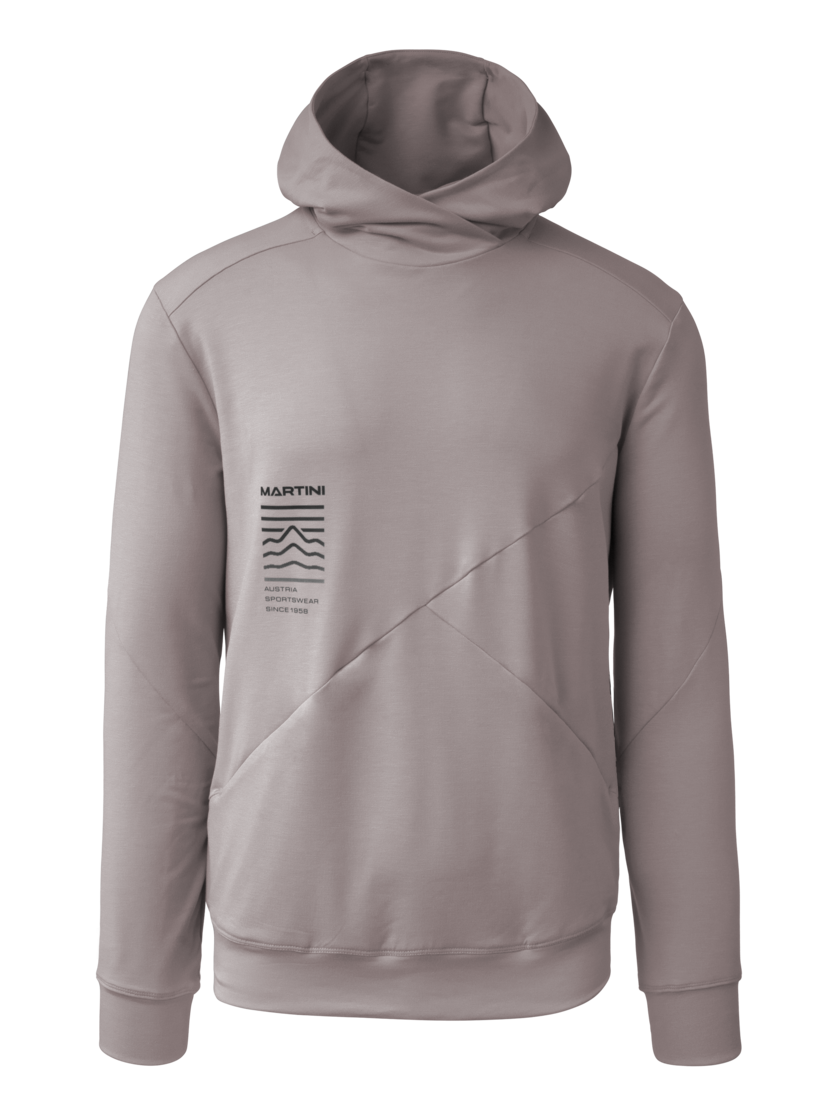 Martini Sportswear - Alpmate Roots ML Hoody M - Hoodies in ash - Vorderansicht - Herren
