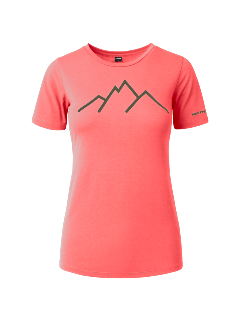 Martini Sportswear - Alpmate Shirt W - T-Shirts in punch-moss - Vorderansicht - Damen