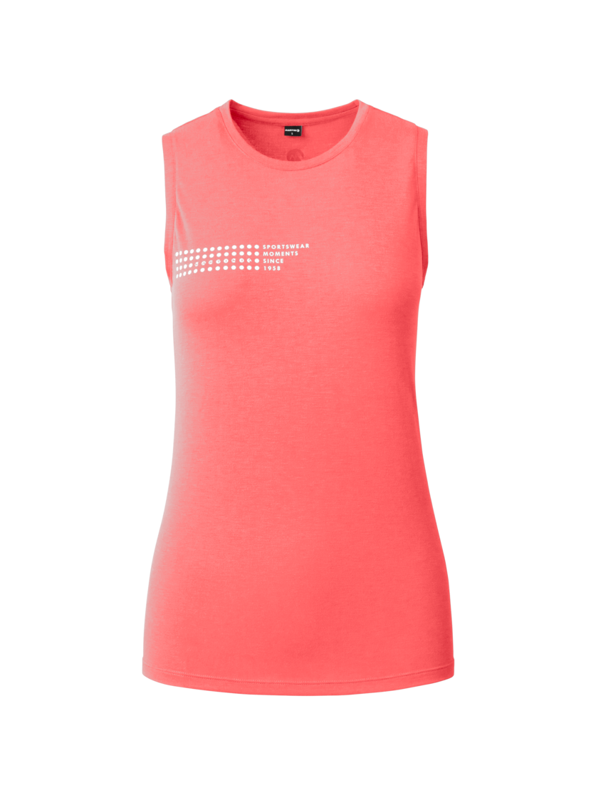 Martini Sportswear - Highventure Sleeveless Shirt W - Tops in punch-white - Vorderansicht - Damen