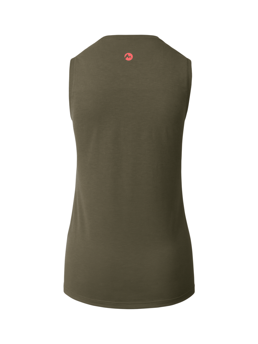 Martini Sportswear - Highventure Sleeveless Shirt W - Tops in moss-punch - Rückansicht - Damen