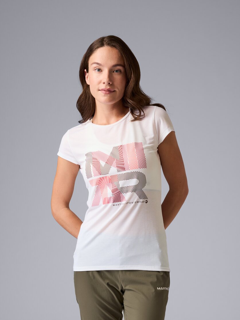 Martini Sportswear - Highventure Shirt W - T-Shirts in white-black - Vorderansicht Model - Damen
