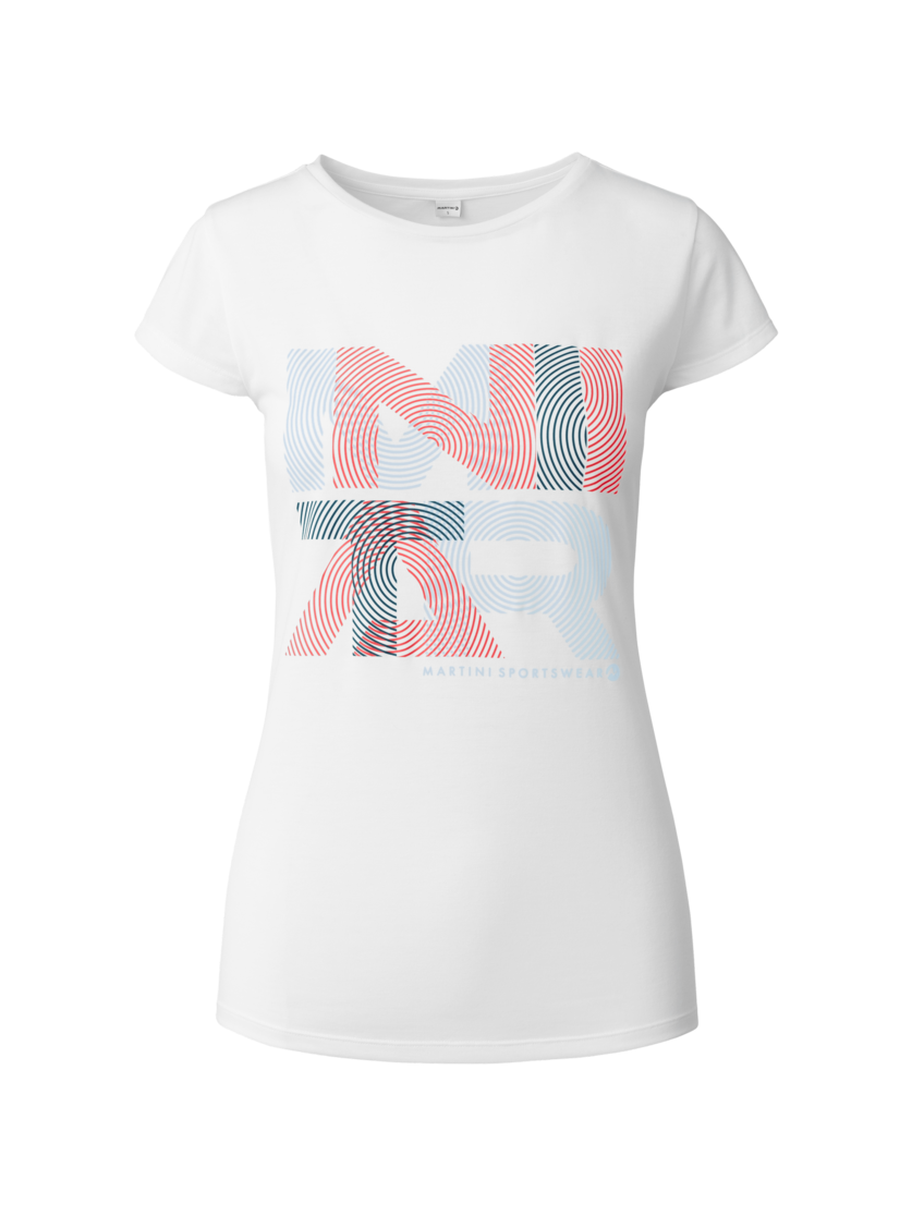 Martini Sportswear - Highventure Shirt W - T-Shirts in white-punch - vista frontale - Donna