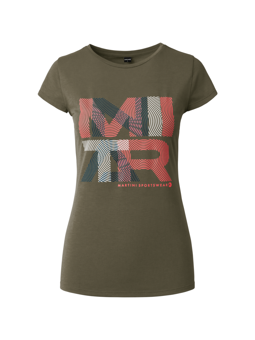 Martini Sportswear - Highventure Shirt W - T-Shirts in moss-punch - Vorderansicht - Damen