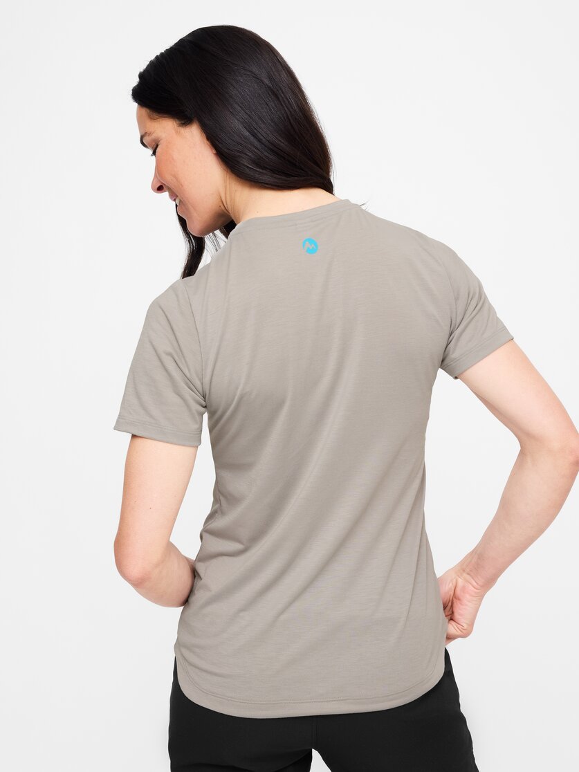 Martini Sportswear - Hillclimb Shirt W - T-Shirts in black-white - vista laterale modello - Donna