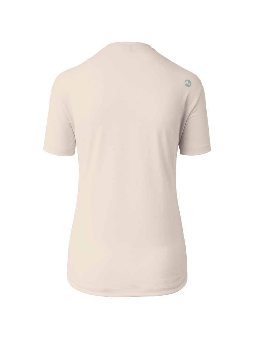 Martini Sportswear - Alpmate Breeze Shirt W - T-Shirts in off white-ibiza blue - Rückansicht - Damen
