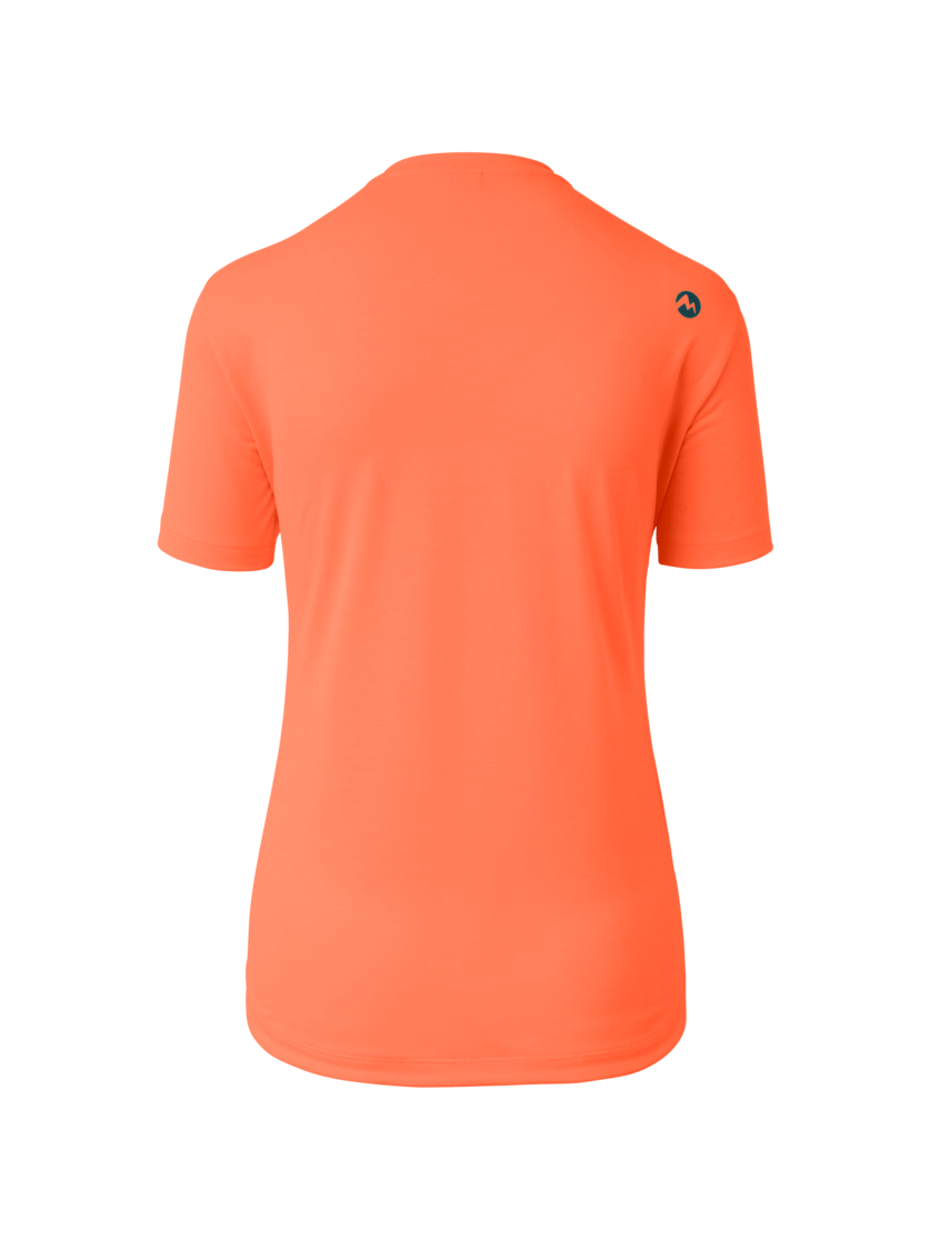 Martini Sportswear - Alpmate Breeze Shirt W - T-Shirts in papaya-seaport - rear view - Women