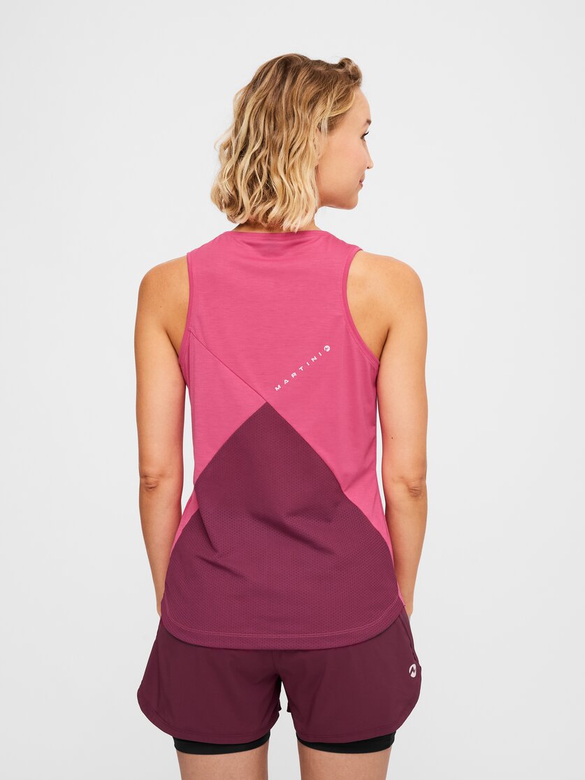 Martini Sportswear - Hillclimb Blaze Tanktop W - Tops in white-black - Rückansicht Model - Damen