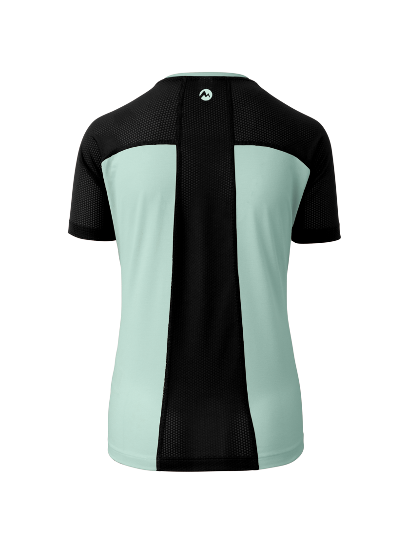 Martini Sportswear - Hillclimb Flex Shirt W - T-Shirts in ibiza blue-black - vista posteriore - Donna