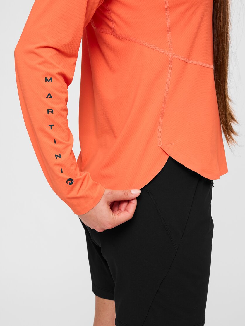 Martini Sportswear - Hillclimb ProTec Hooded Shirt W - Langarmshirts in white-black - Detail 1 - Damen