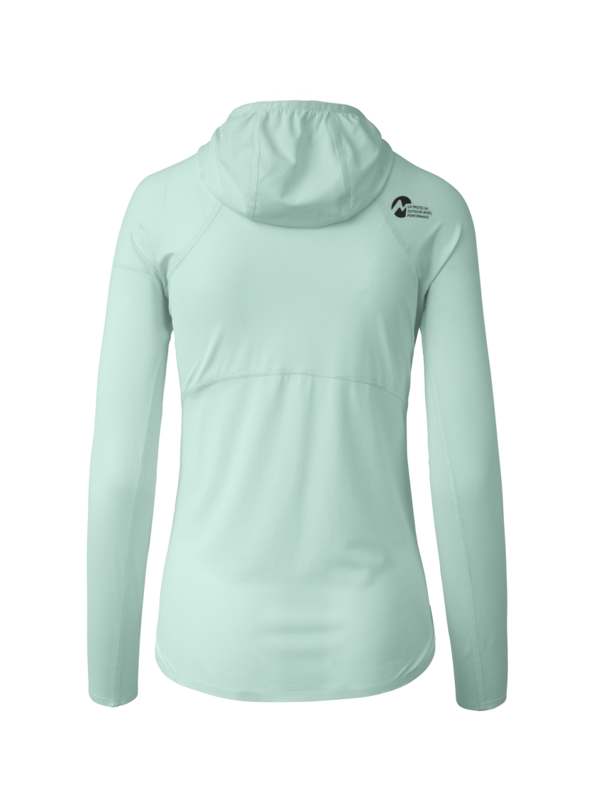 Martini Sportswear - Hillclimb ProTec Hooded Shirt W - Langarmshirts in ibiza blue-black - Rückansicht - Damen