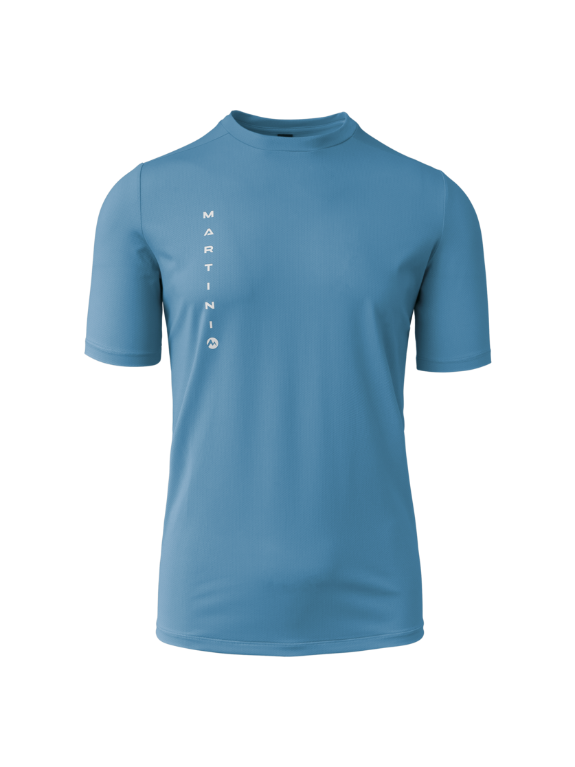 Martini Sportswear - Hillclimb Race Shirt M - T-Shirts in noon blue-white - front view - Men
