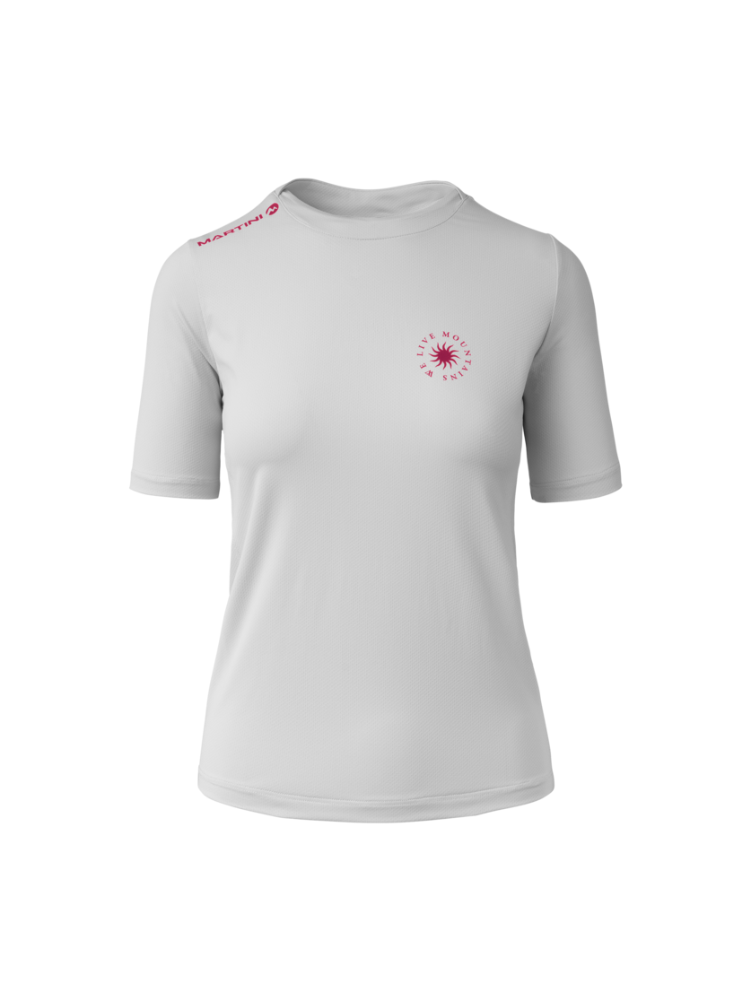 Martini Sportswear - Highventure ProTec Shirt W - T-Shirts in white-fuchsia - Vorderansicht - Damen