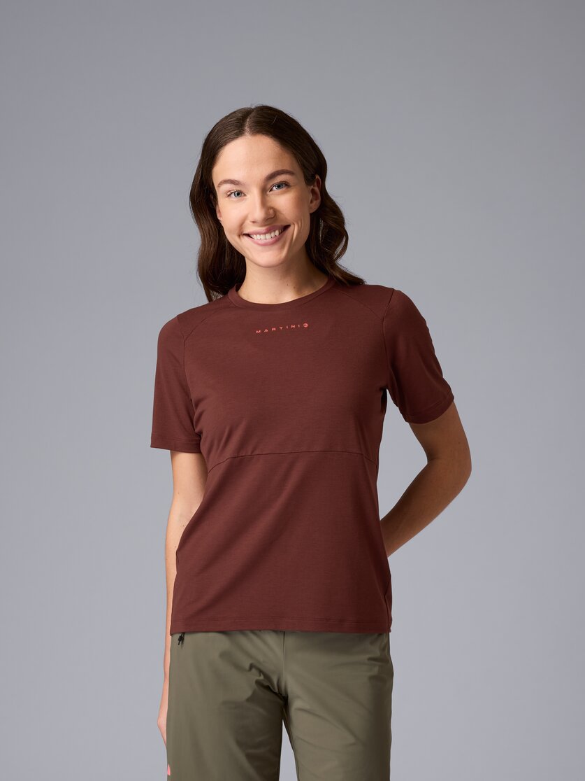 Martini Sportswear - Flowtrail Hike n Bike Shirt W - T-Shirts in black-white - front view model - Women