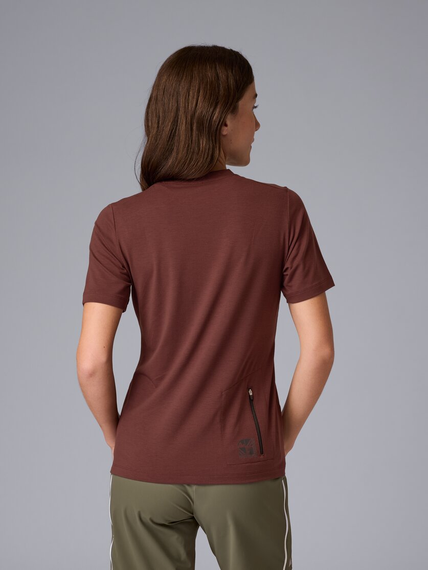 Martini Sportswear - Flowtrail Hike n Bike Shirt W - T-Shirts in black-white - rear view model - Women