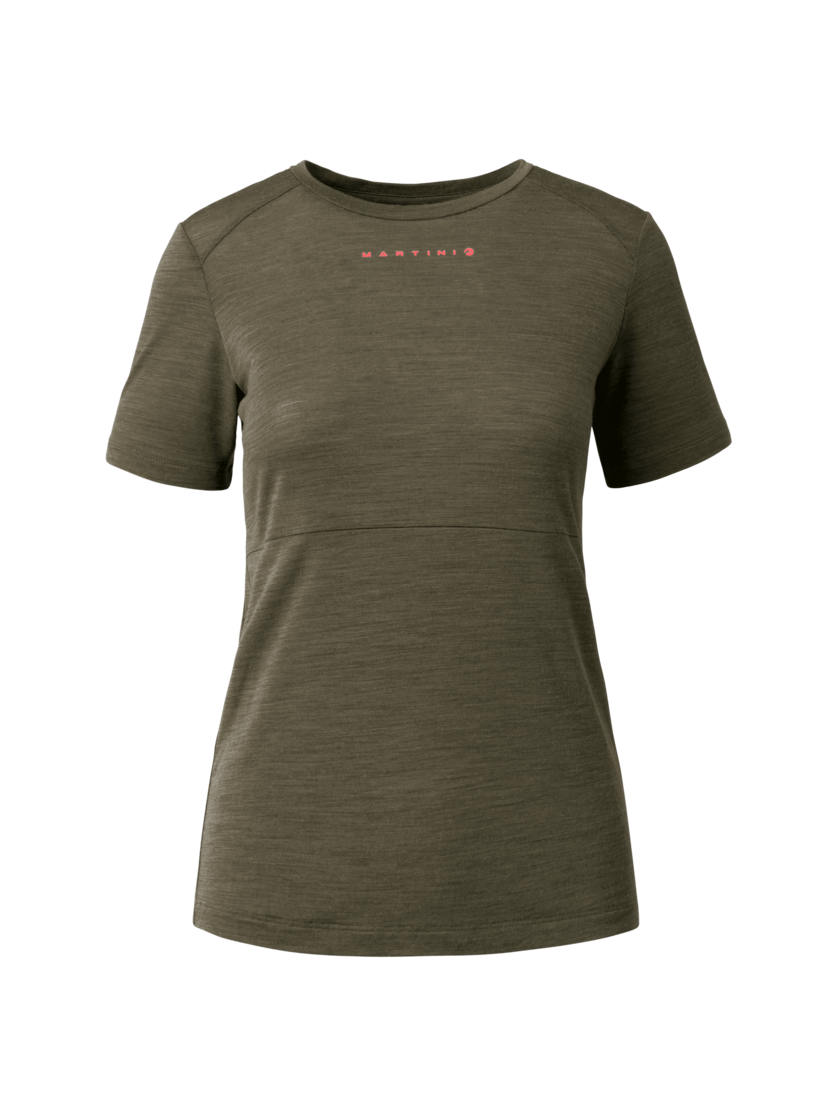 Martini Sportswear - Flowtrail Hike n Bike Shirt W - T-Shirts in moss-punch - front view - Women