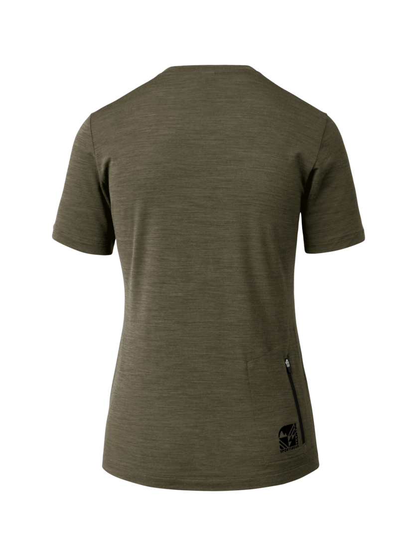 Martini Sportswear - Flowtrail Hike n Bike Shirt W - T-Shirts in moss-punch - rear view - Women
