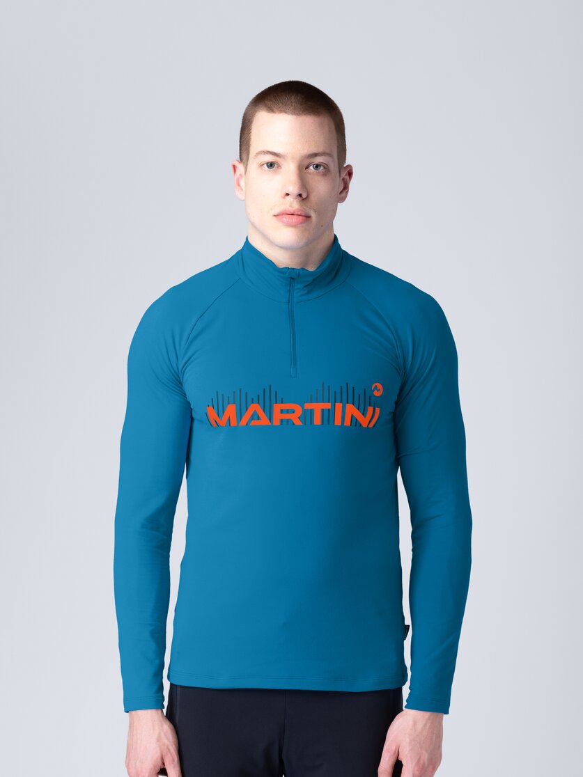 Martini Sportswear - Fullforce Halfzip Shirt M - Maglie a maniche lunghe in imperial-lava - vista frontale modello - Uomo