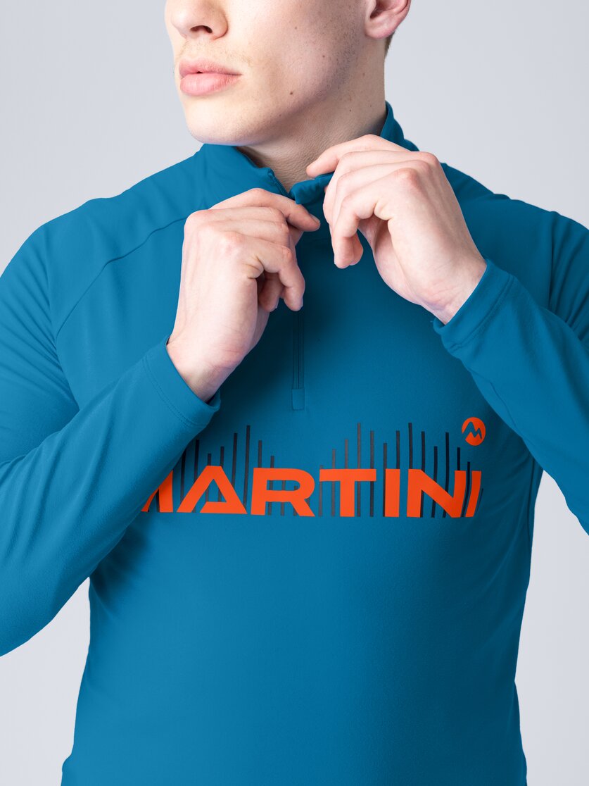 Martini Sportswear - Fullforce Halfzip Shirt M - Maglie a maniche lunghe in imperial-lava - Dettaglio 2 - Uomo