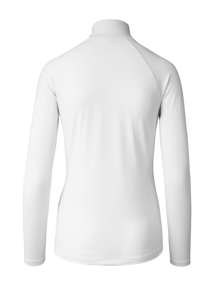 Martini Sportswear - Desire Halfzip Shirt W - Langarmshirts in white - Rückansicht - Damen