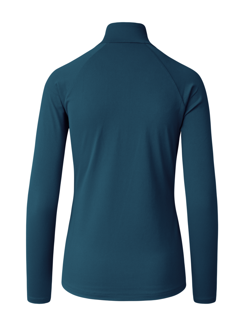Martini Sportswear - Desire Halfzip Shirt W - Langarmshirts in poseidon - Rückansicht - Damen