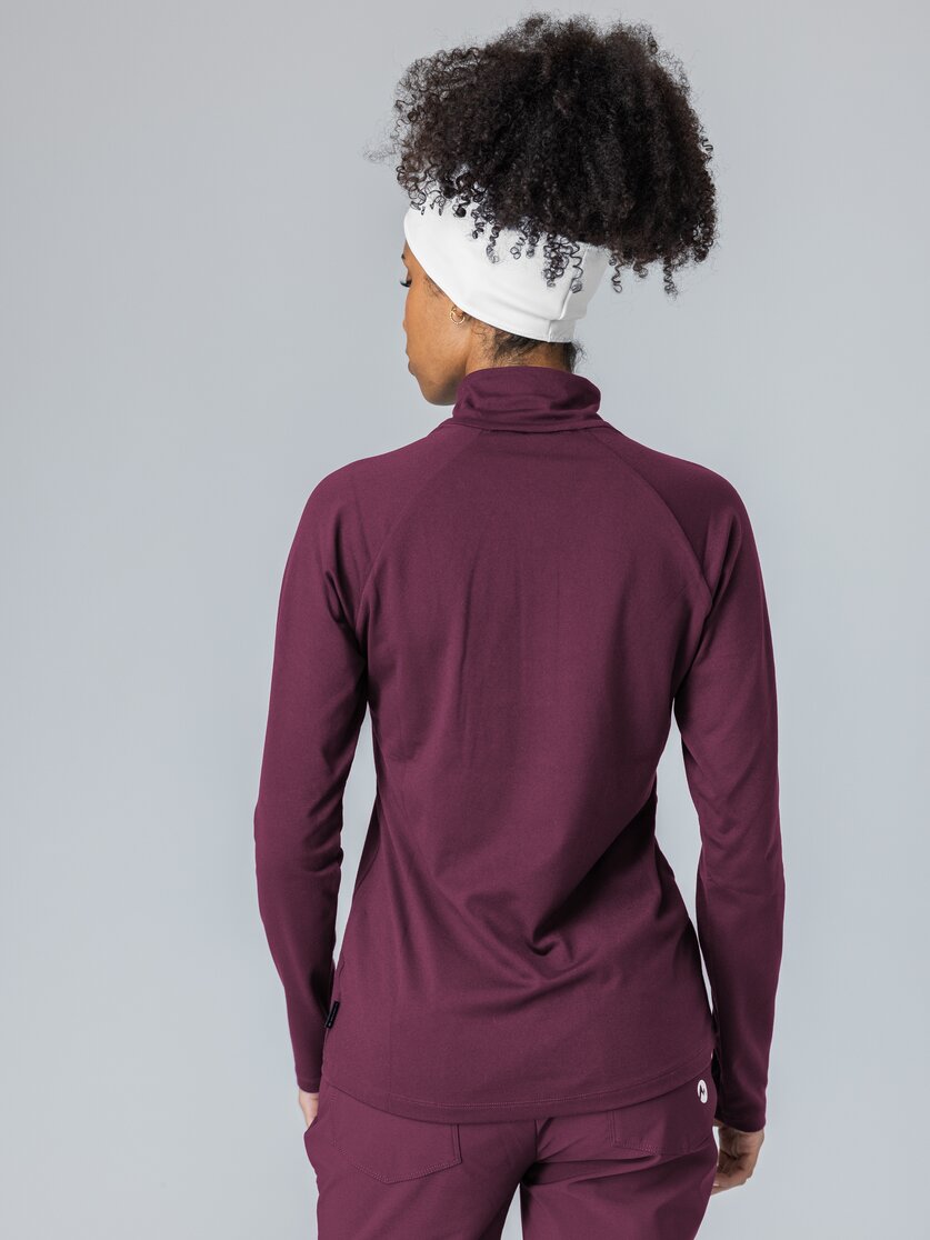 Martini Sportswear - Desire Halfzip Shirt W - Maglie a maniche lunghe in fairy tale - vista laterale modello - Donna