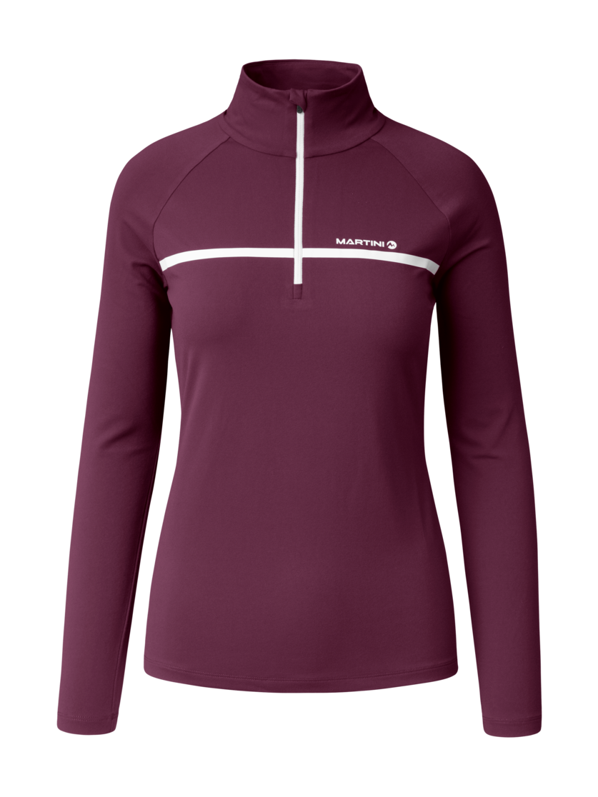 Martini Sportswear - Desire Halfzip Shirt W - Maglie a maniche lunghe in fairy tale - vista frontale - Donna