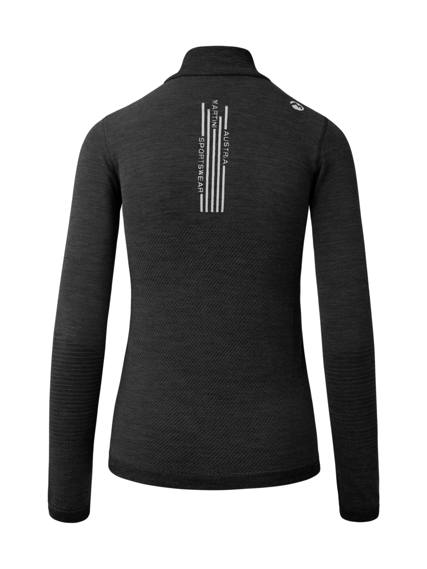 Martini Sportswear - Argon Halfzip Shirt W - Maglie a maniche lunghe in black - vista posteriore - Donna
