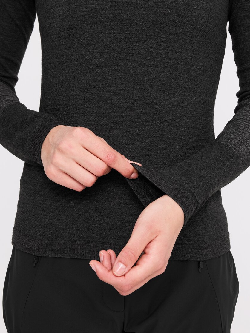 Martini Sportswear - Argon Halfzip Shirt W - Maglie a maniche lunghe in black - Dettaglio 2 - Donna