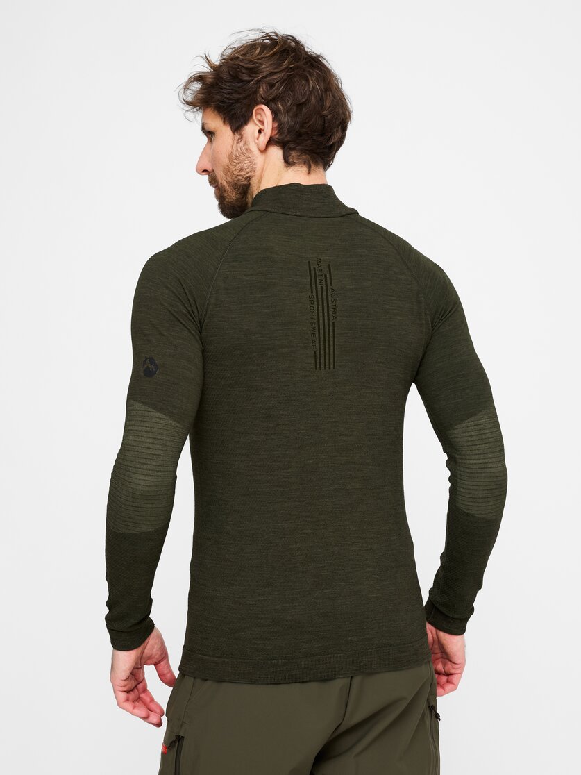 Martini Sportswear - Argon Halfzip Shirt M - Maglie a maniche lunghe in true navy - vista laterale modello - Uomo