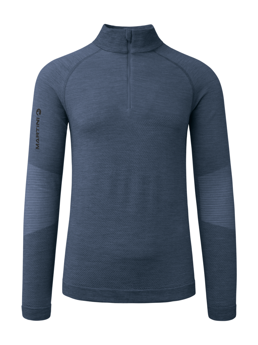 Martini Sportswear - Argon Halfzip Shirt M - Maglie a maniche lunghe in dark blue - vista frontale - Uomo