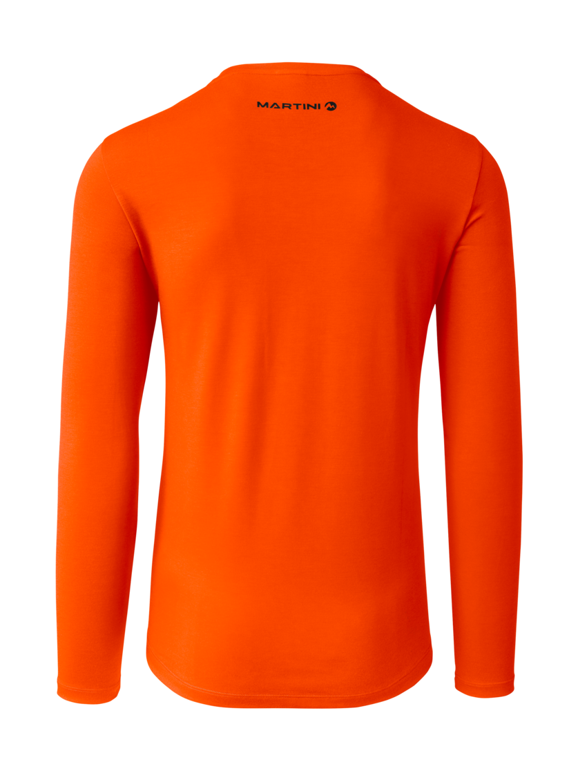 Martini Sportswear - Peakpower Shirt M - Maglie a maniche lunghe in lava - vista posteriore - Uomo