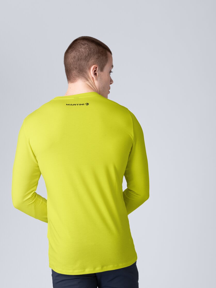 Martini Sportswear - Peakpower Shirt M - Maglie a maniche lunghe in seaport - vista laterale modello - Uomo