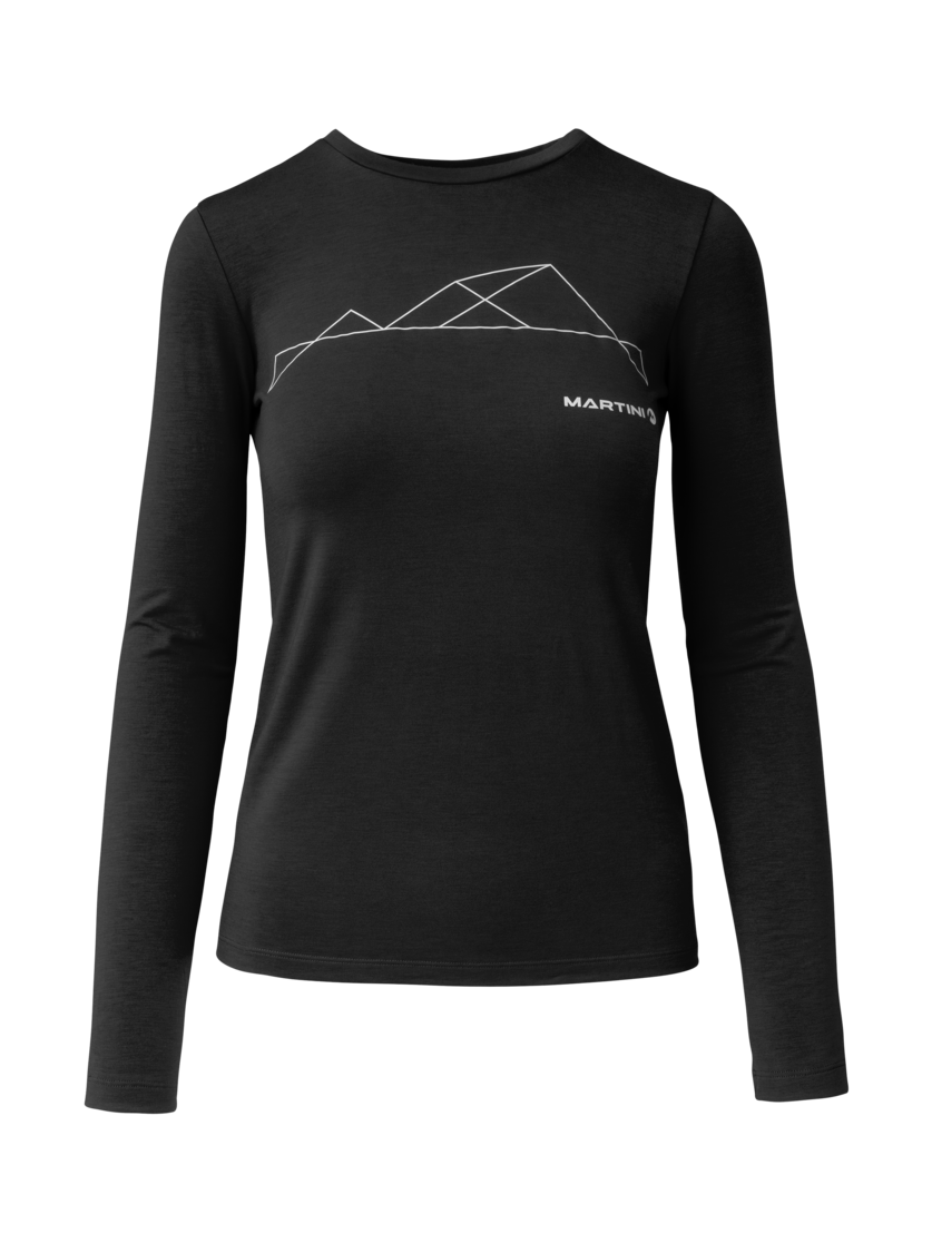 Martini Sportswear - Recharge Shirt W - Langarmshirts in black - Vorderansicht - Damen