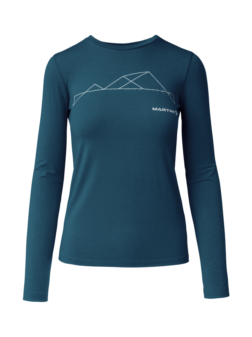 Martini Sportswear - Recharge Shirt W - Longsleeves in poseidon - front view - Women