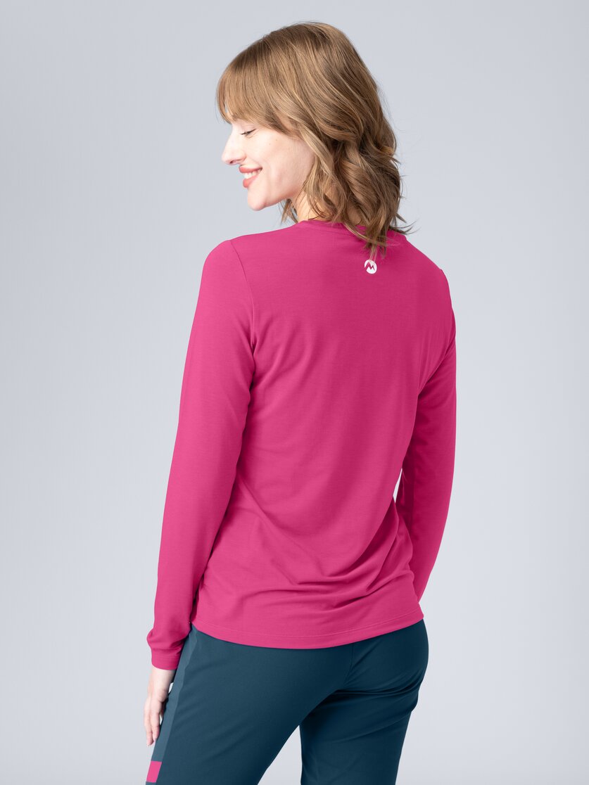 Martini Sportswear - Recharge Shirt W - Longsleeves in mosstone - rear view model - Women