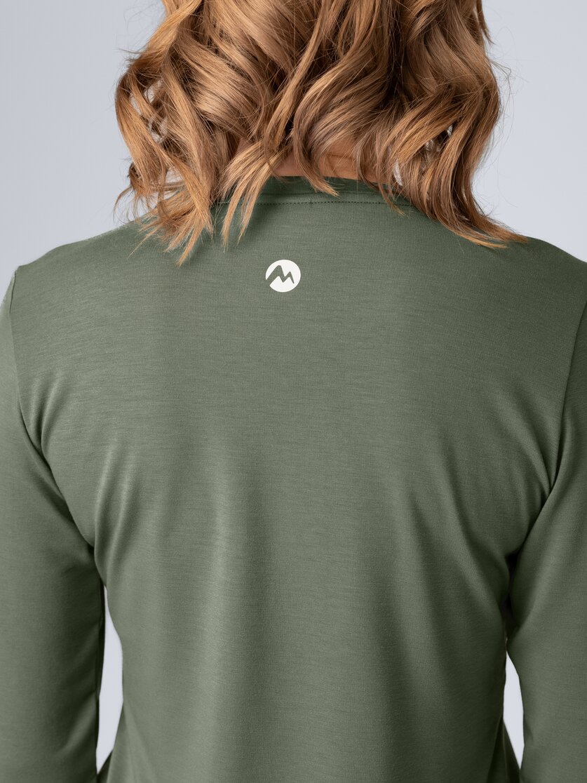 Martini Sportswear - Yalca Shirt W - Langarmshirts in mosstone - Detail 2 - Damen