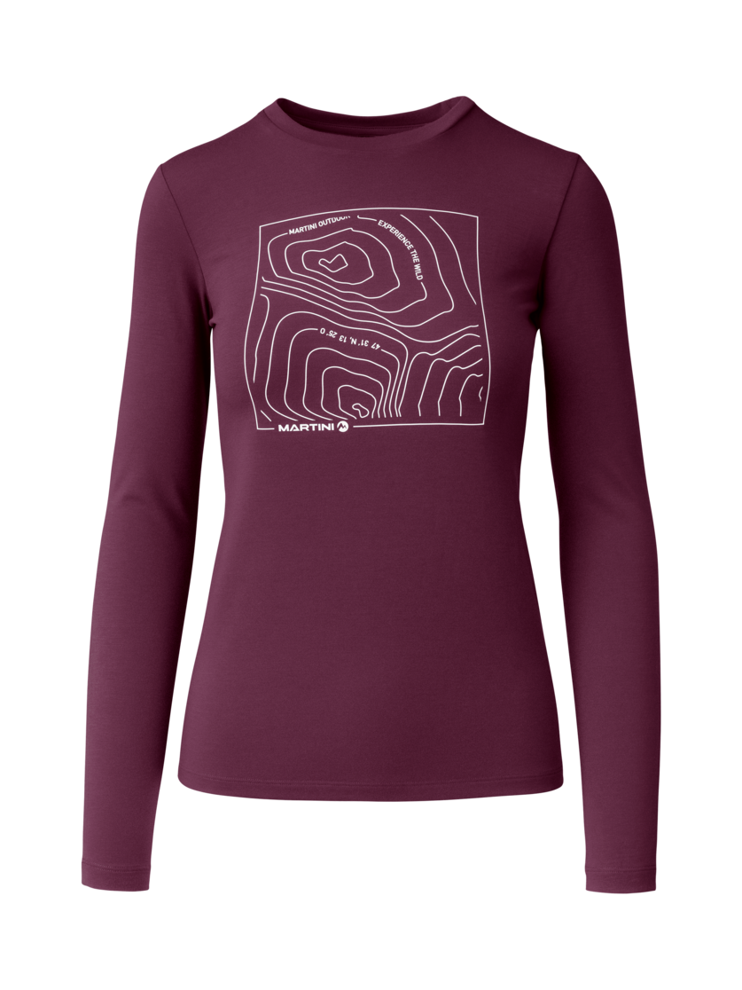 Martini Sportswear - Yalca Shirt W - Maglie a maniche lunghe in fairy tale - vista frontale - Donna