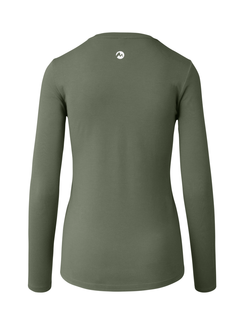 Martini Sportswear - Yalca Shirt W - Langarmshirts in mosstone - Rückansicht - Damen
