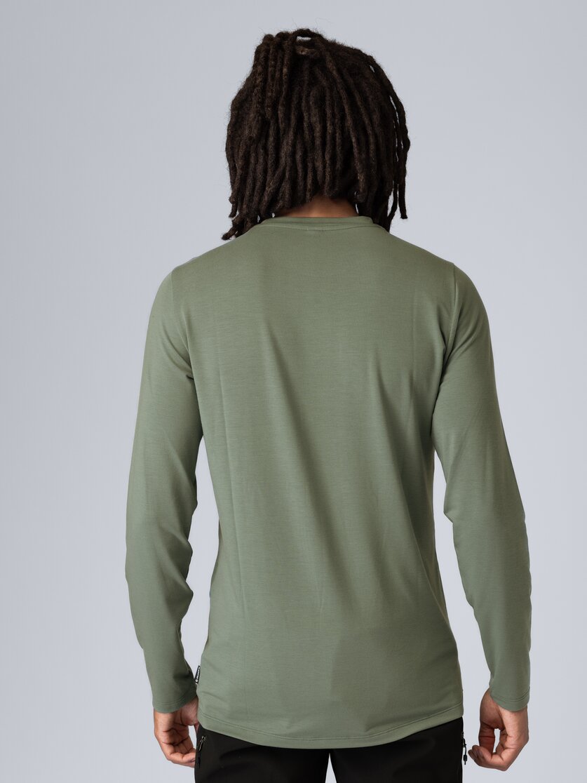Martini Sportswear - Argon Shirt M - Maglie a maniche lunghe in seaport - vista laterale modello - Uomo
