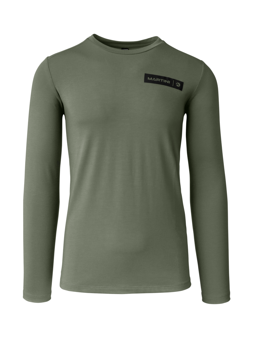 Martini Sportswear - Argon Shirt M - Maglie a maniche lunghe in mosstone - vista frontale - Uomo