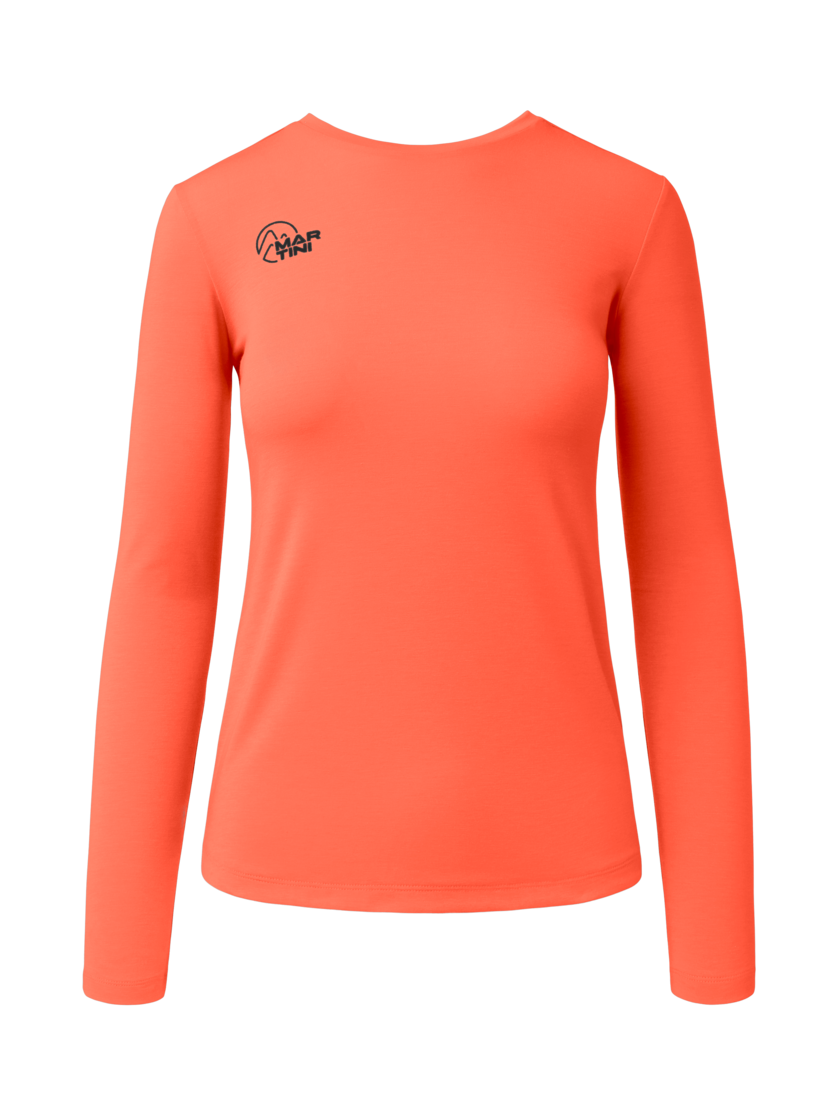 Martini Sportswear - Firstline Shirt W - Langarmshirts in tangerine - Vorderansicht - Damen