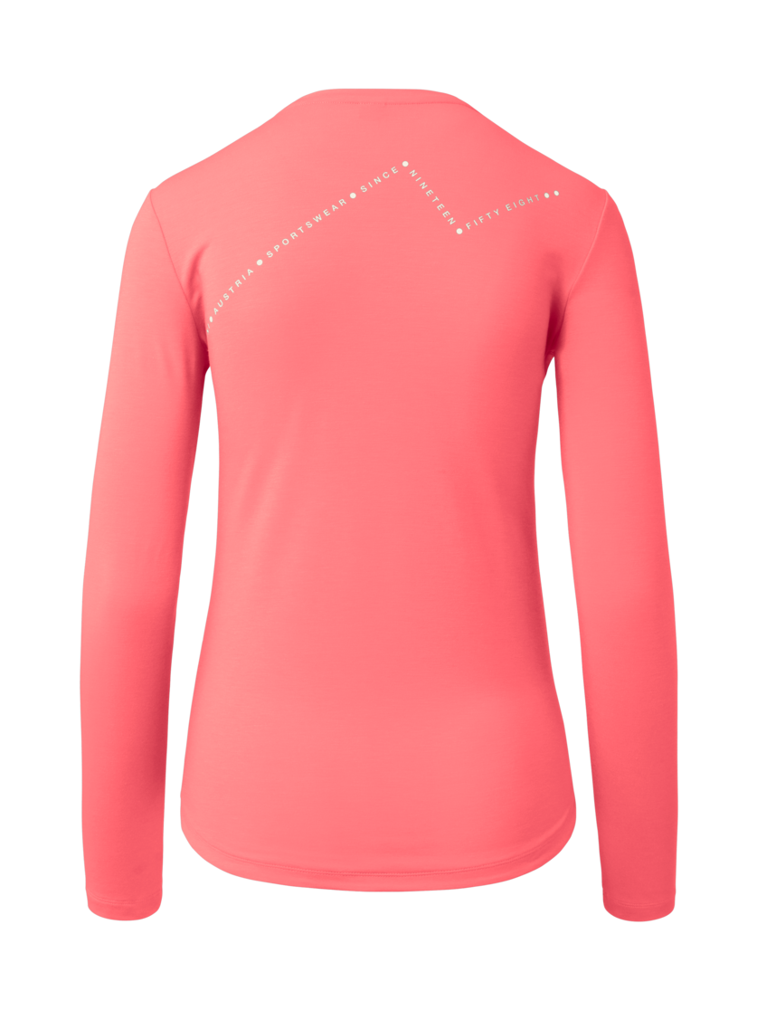Martini Sportswear - Firstline Shirt W - Longsleeves in rosy glow - rear view - Women