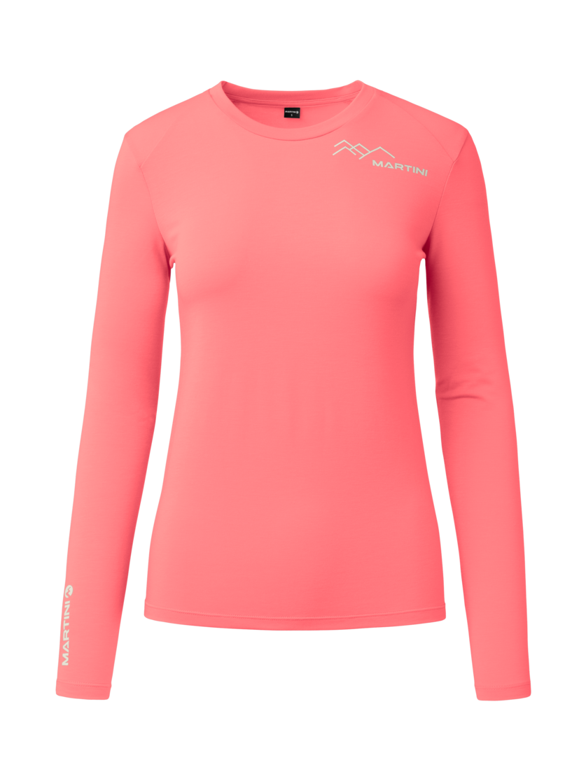 Martini Sportswear - Wildtrack Shirt W - Longsleeves in rosy glow - front view - Women