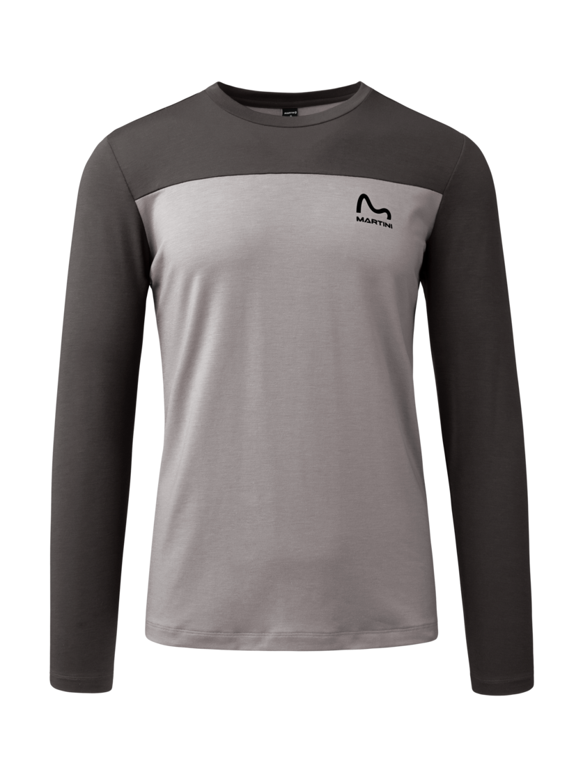 Martini Sportswear - Firstline Shirt M - Maglie a maniche lunghe in ash-granite - vista frontale - Uomo