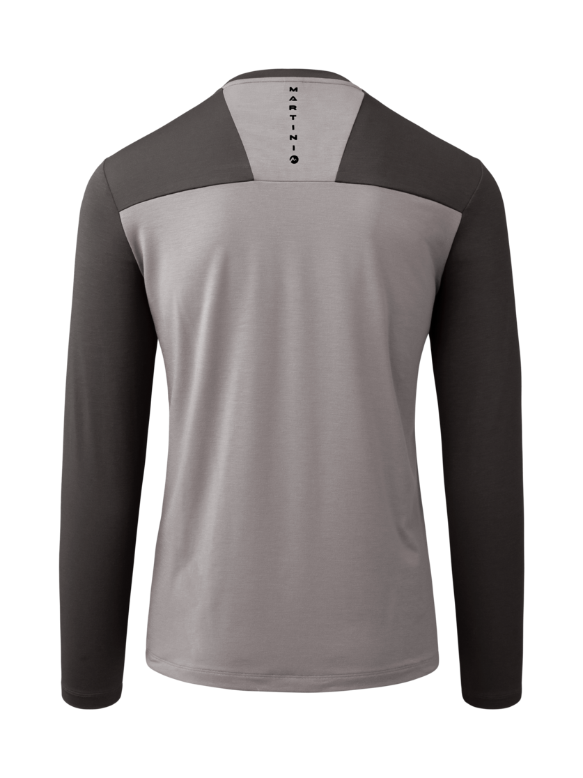 Martini Sportswear - Firstline Shirt M - Maglie a maniche lunghe in ash-granite - vista posteriore - Uomo