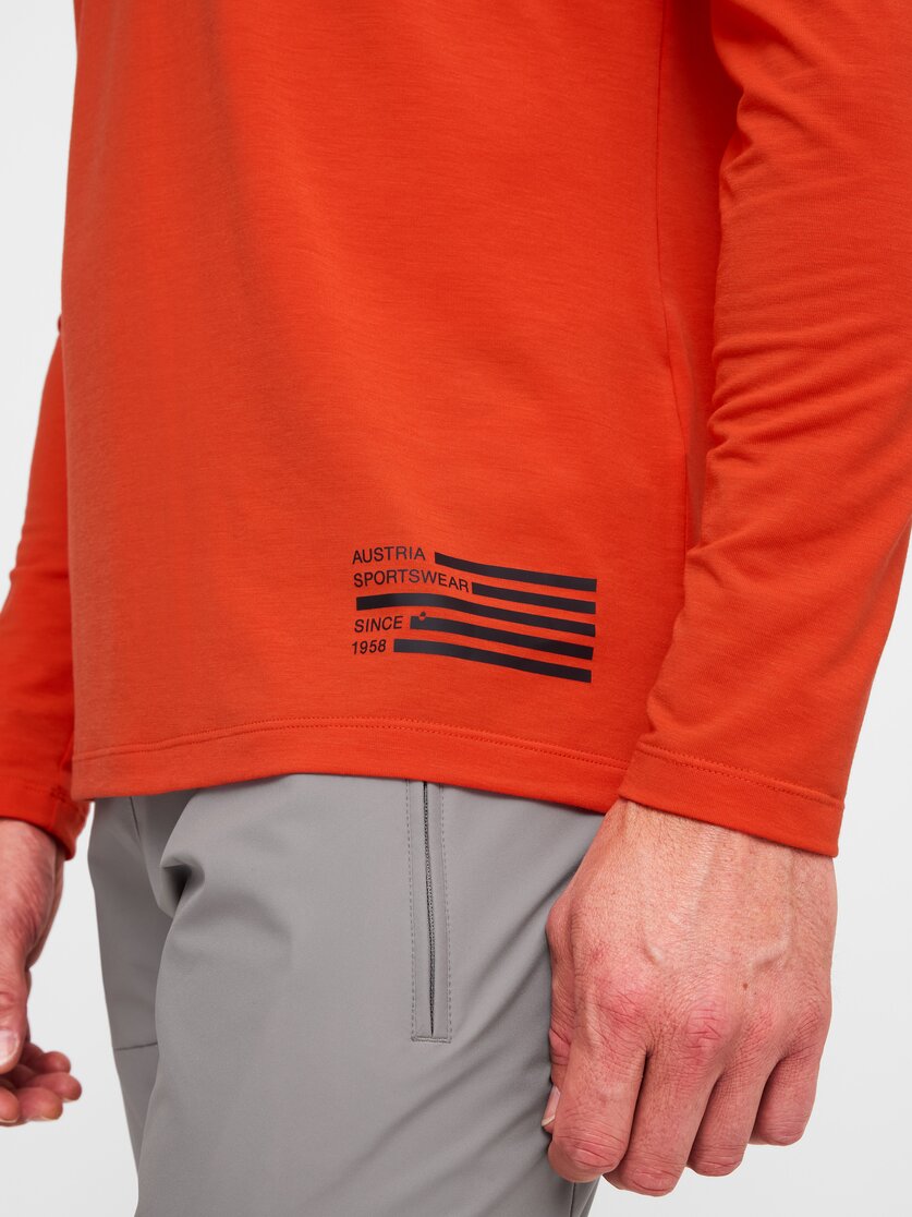 Martini Sportswear - Wildtrack Shirt M - Langarmshirts in black-white - Detail 1 - Herren