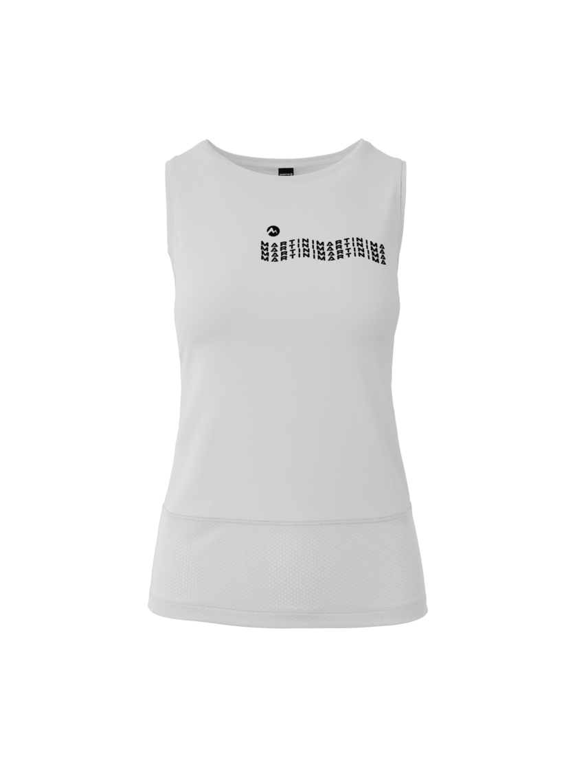 Martini Sportswear - Alpmate Drive Tanktop W - Tops in white - vista frontale - Donna