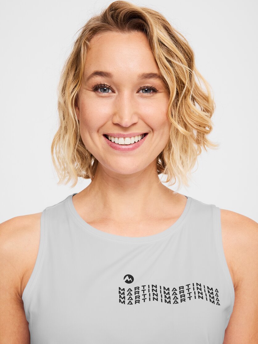 Martini Sportswear - Alpmate Drive Tanktop W - Tops in white - Detail 3 - Damen
